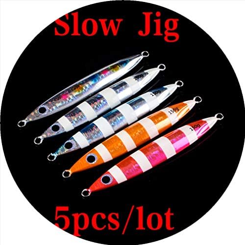 Nafanio Lurekiller Slow Jig Lure Lead Fish 80g-200g 5 Colors Metal Bait