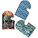 Bundle Monster 3pc Various Design Ultra Thin Multipurpose Microfiber Balaclava