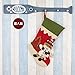 3pcs Christams Stockings Santa Claus Reindeer Snowman Christmas Ornaments Decorations Gift Bag Socks Tableware Holders Candy Pouch Bag by Leadpo