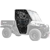 SuperATV Convertible Full Cab Doors for Can Am Defender HD Models | Scratch-Resistant Polycarbonate Enclosure, Leak-Proof, Built-In Sliding Window, Lightly Tinted