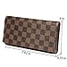 Wallets for Women Leather Trifold Clutch Checkbook Purse RFID Blocking with Credit Card Holder Organizer (Brown)