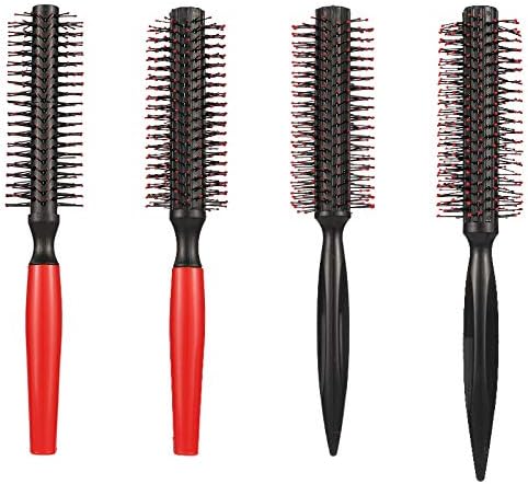 limewie 4 Pcs Round Hair Brush, Non-Slip Hair Brush Roller Hair Styling Brush Comb for Blow Drying Hair Styling Tool