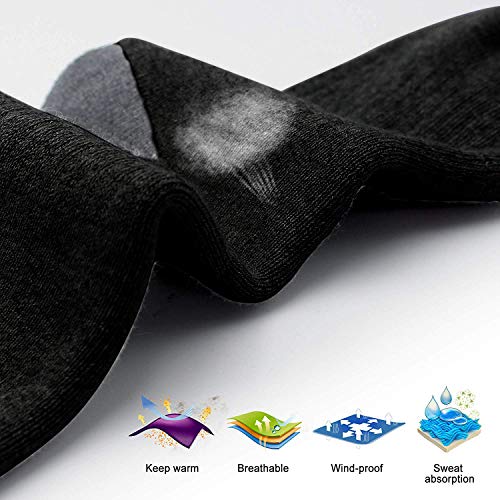 JINGOU Rechargeable Heated Socks Remote Control Electric Socks 3 Heating Settings Winter Thermal Socks for Women Men Outdoor Activities, Smart Li- Polymer Battery Socks