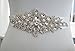 Diamante Applique, Rhinestone Applique,Crystal Bridal Sash Applique, Bridal Applique, Wedding Applique, Pearl Beaded Applique, Wedding Belt