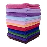 Foshin 10 PCS Multifunctional Microfibre Towel Cleaning Cloth Home Kitchen Wash Duster Cloths