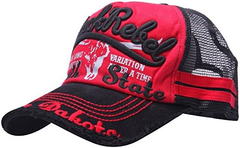 Minakolife Mens Cotton Distressed Vintage Baseball Mesh Cap