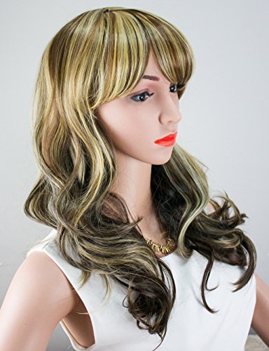 WELLKAGE Womens Long Big Wavy Hair Wigs Blonde Cosplay Wigs - Image 2