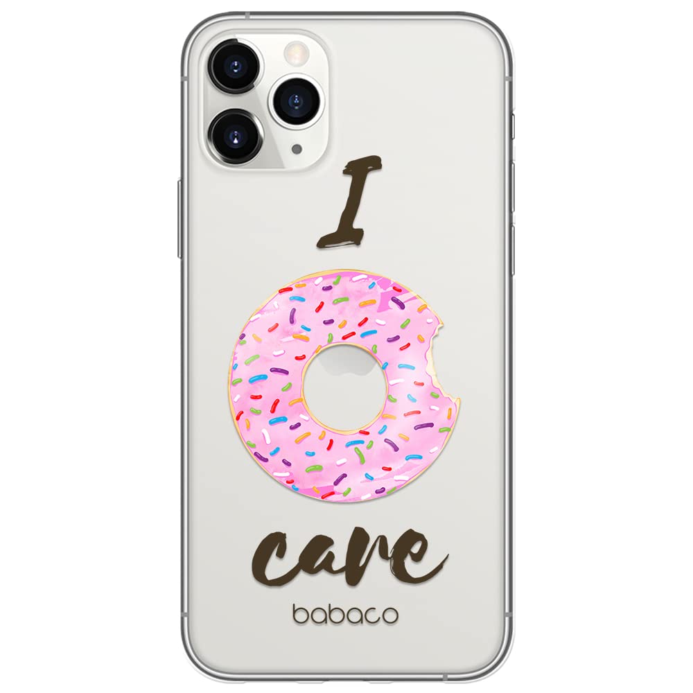 Babaco ERT GROUP mobile phone case for Apple Iphone 11 PRO original and officially Licensed pattern Donut 001 optimally adapted to the shape of the mobile phone, partially transparent