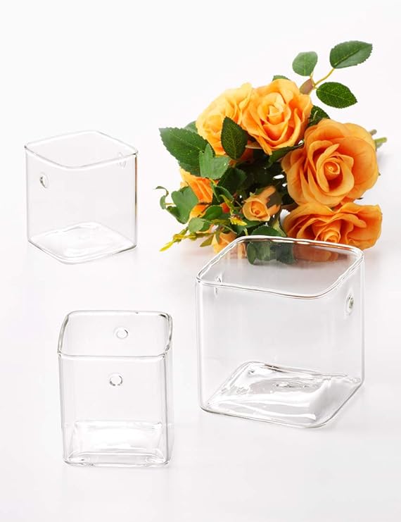 large glass wall vase