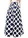 Choies Women's White Contrast Polka Dot Print Maxi Skirt 16