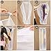 Yixin Waterproof Garment Bag 2 Pack PEVA Portable Garment Storage Bag, Zipper Suit Bag, Top Organizer Suit Protector Dust Cover with Magic Tape