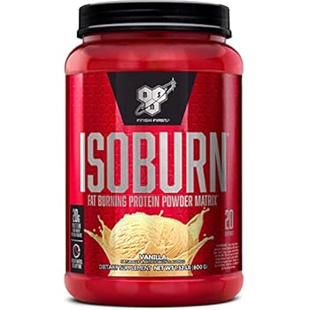 BSN ISOBURN, Lean Whey Protein Powder, Fat Burner for Weight Loss with L-carnitine - Vanilla Ice Cream, (20 Servings)