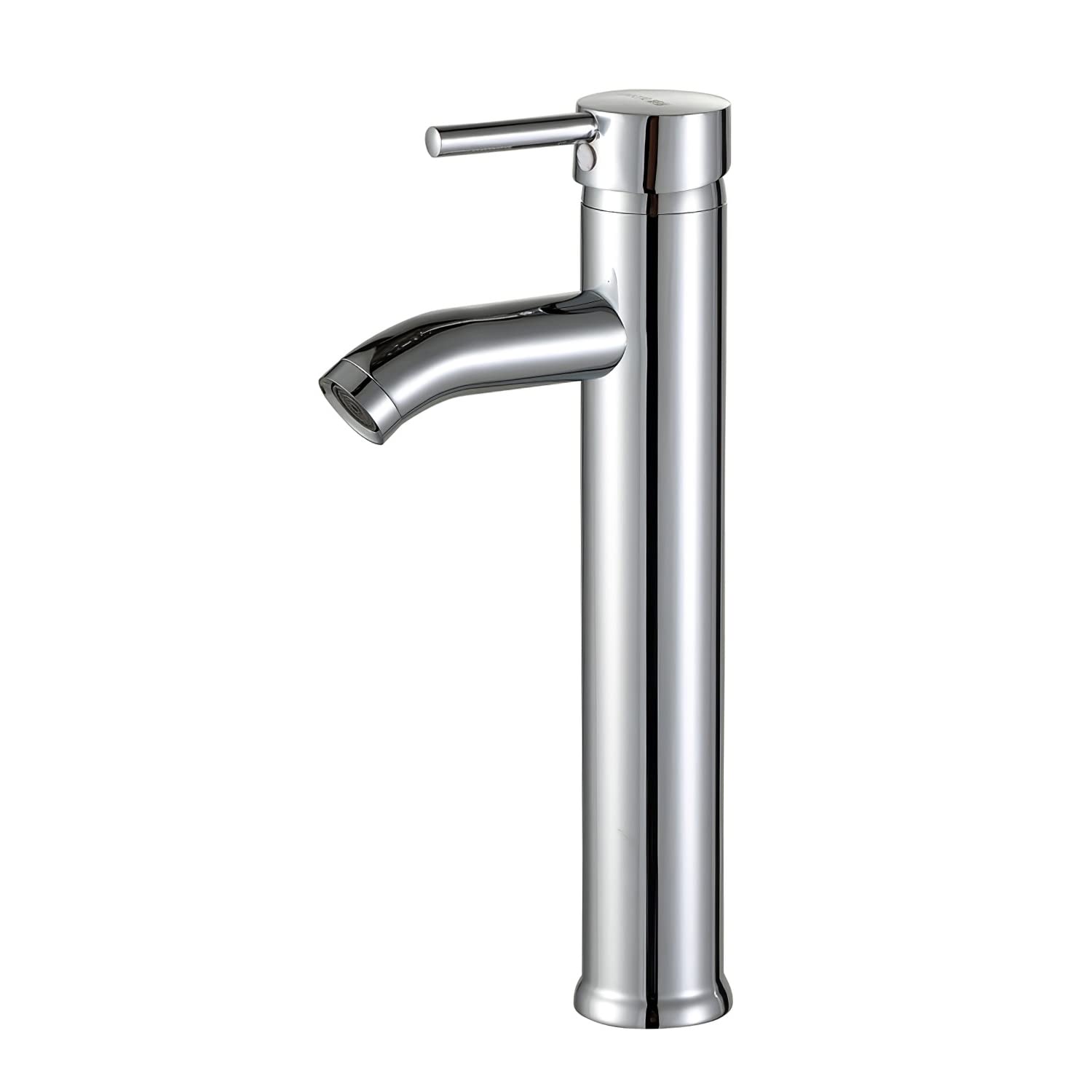 SOLVEX Sink Taps for Bathroom Basin Chrome, Single Lever Basin Mixer Tap for Lavatory and Washroom Tall, Basin Taps, One Hole Bathroom Sink Faucet Stainless Steel, SF-11801
