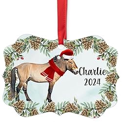 Bay Mongolian Horse Christmas Ornament 2024
