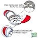 Apple Slicer and Corer by B-Chef, This Stylish Fruit Divider Will Slice and core your favourite apple into 8 equal slices, Its Dishwasher Safe and Comes in Striking White & Red.