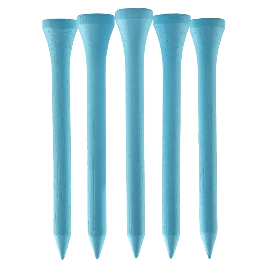 TH Golf 1000 Pcs Light Blue 70mm 2 3/4 inch Bamboo Golf Tees Eco Friendly & Sustainable Strong Bamboo