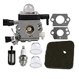 Hipa C1Q-S186 Carburetor for Stihl FS45 FS55R FS55 HS45 FC55 FS38 HL45 KM55 FS46 FS46C FS55RC FS45C FS45L FS55C FS55T String Trimmer Weedeater with Air Filter Tune Up Kit