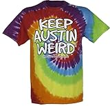 Tie-dye Keep Austin Weird T-shirt By Outhouse Designs