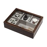 Executive High class Cufflink Case & Ring Storage Organizer Men's Jewelry Box Gift (Oliver)