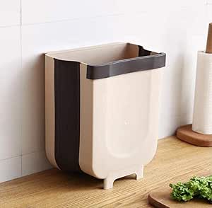 jieyunran Bote de Basura Plegable de Cocina, clasificación para Colgar