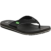 Sanuk Beer Cozy Sandals Black Mens Sz 12