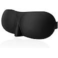 Sleep Masks for Women Men, Blackout Blindfold Eye Cover for Travel, 3D Eye Mask for Deep Sleep, Sleep Mask for Side Sleeper, Eye Mask with Adjustable Strap for Sleeping,Soft Breathable Eye Cover,Black