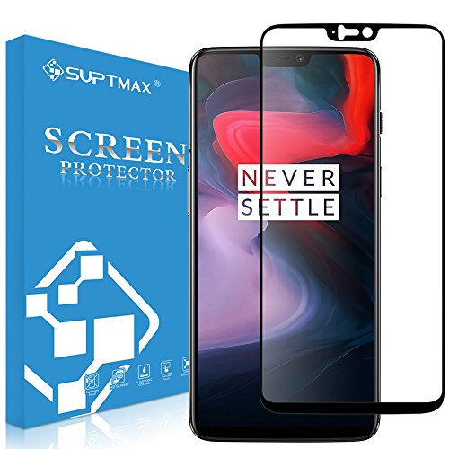 Suptmax screen protector for oneplus 6, oneplus 6 tempered glass …