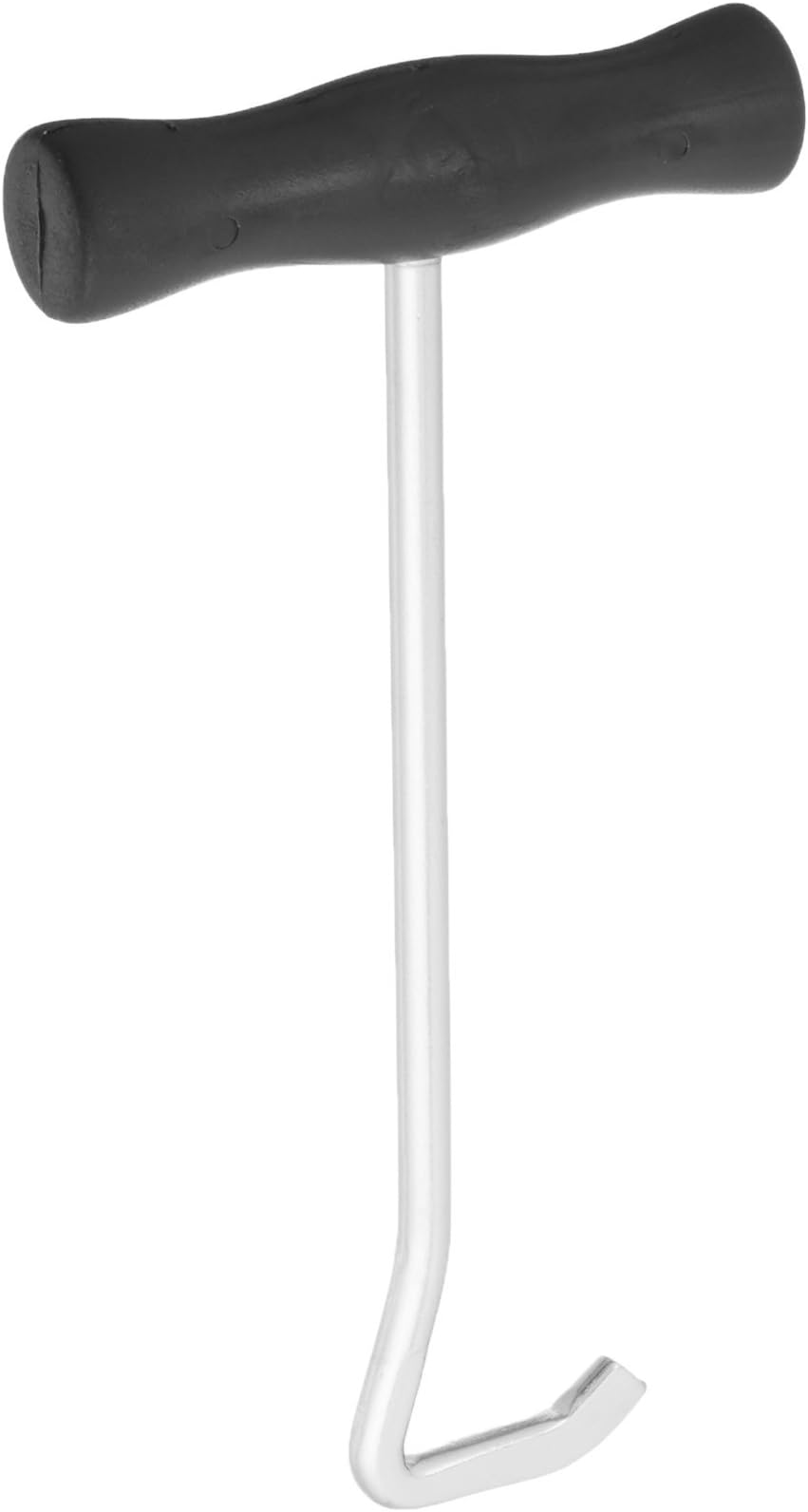 P 244600 634809 Flat End Boot Hook With Plastic Handle, 8.5", Silver