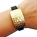 FUNKtional Wearables Roxanna Hammered Metal Charm for  Fitbit Charge/Charge HR, Gold