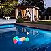 LED Ball Light 3-inch Waterproof Floating Pool Lights, 6 Pack Color Changing Mood Light Garden Decorative Orb Balls, Light Up Centerpiece Ball Lamps Nightlights for Christmas Indoor Outdoor Decoration