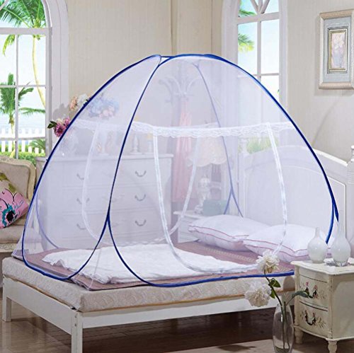 Bekith Portable Folding Pop Up Mosquito Net for Bed Guard Tent Anti Mosquito Bites for Babies Toddlers Kids Adult, 1.8X2.0m