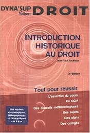 Introduction historique au droit