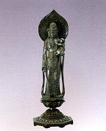 仏像 慈母観音菩薩 青銅色 26 合金製 紙箱入 高岡銅器 Gotours Online