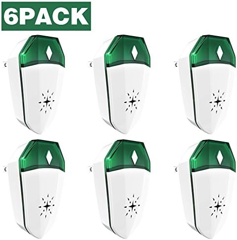 Ultrasonic Electronic Pest Repeller - Electronic Pest Control Plug In-Pest Repeller for Insect - Mice, Roaches, Bugs, fleas, Mosquitoes, Spiders (Green)