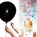 Gender Reveal Confetti Balloon – Pink and Blue Confetti Balloon – Balloon for Baby Shower – Giant Black Balloon for Gender Reveal