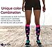 Bluemaple 4 Pack Compression Socks for Women and Men -Best Support for Medical,Running,Nursing,Athletic