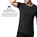 Lapasa Mens 2-Pack Undershirts Micro Modal Crew Neck Tag-Free T Shirts M07, Black, Large(Chest 41Inches-43 Inches)