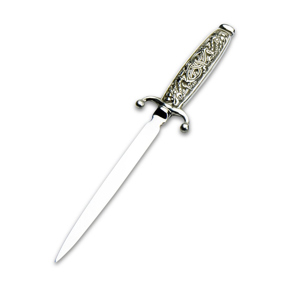 Edwin Blyde & Co Celtic Serpent Design Pewter Handle/Stainless Steel Blade Letter Opener