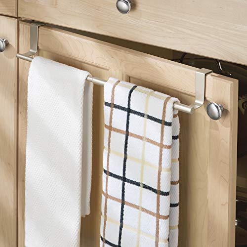 mDesign Adjustable, Expandable Kitchen Over Towel Bar Rack