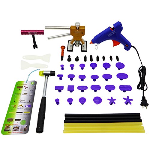 Click Here to See More Images HOTPDR Dent Remover Paintless Dent Repair Tools Dent Repair Pdr Kit for New Auto Car Dent Body Restore (48 Pcs)