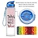 LEADO 32oz 1Liter Motivational Tracking Water Bottle with Time Marker - I Wish This was Wine - Funny Wine Lover Birthday Gifts for Women Best Friend, Daughter, Mom, Wife - Drink More Water Daily