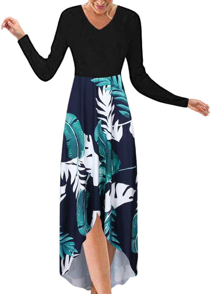 long sleeve floral maxi dress uk