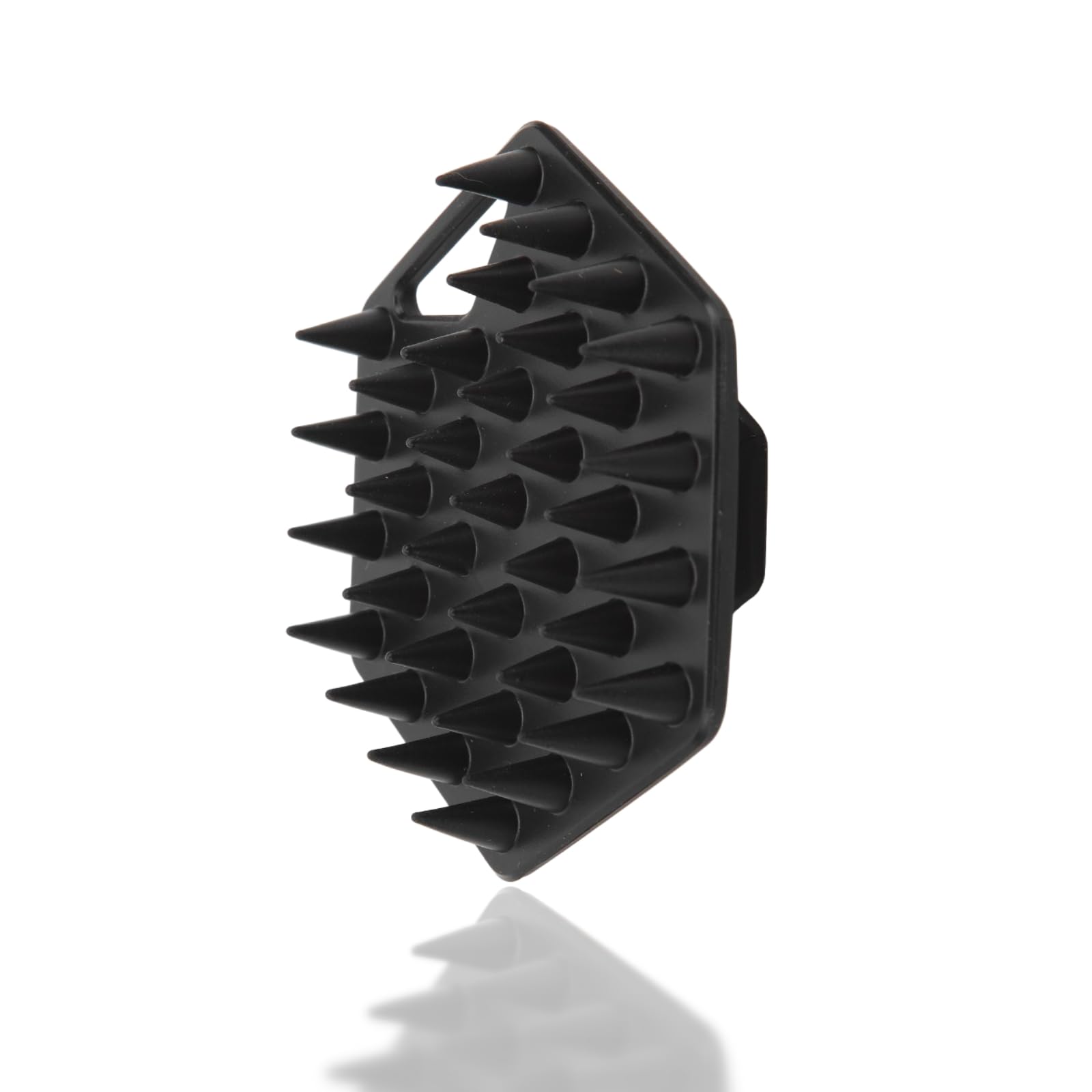 Beard Brush for Men, Facial Exfoliating Brush Deep Cleansing Soft Silicone Face Beard Brush with Suction Cup Bathroom Accessory (Black)