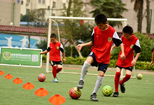 Disc Cones (Set of 50) Agility Soccer Cones with Holder for Training, Football, Kids, Sports, Field Cone Markers (100) - Thumbnail 6