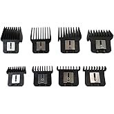 2024 Upgraded 8 Pack Trimmer Guards Set for BaBy-liss-PRO Barber-ology FX787 & FX726 Trimmer, Replacement Guards with Metal Spring Clip