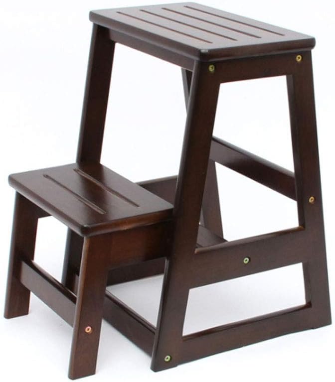 Taburetes escalera Taburete de Paso de Madera Maciza Escalera de Paso