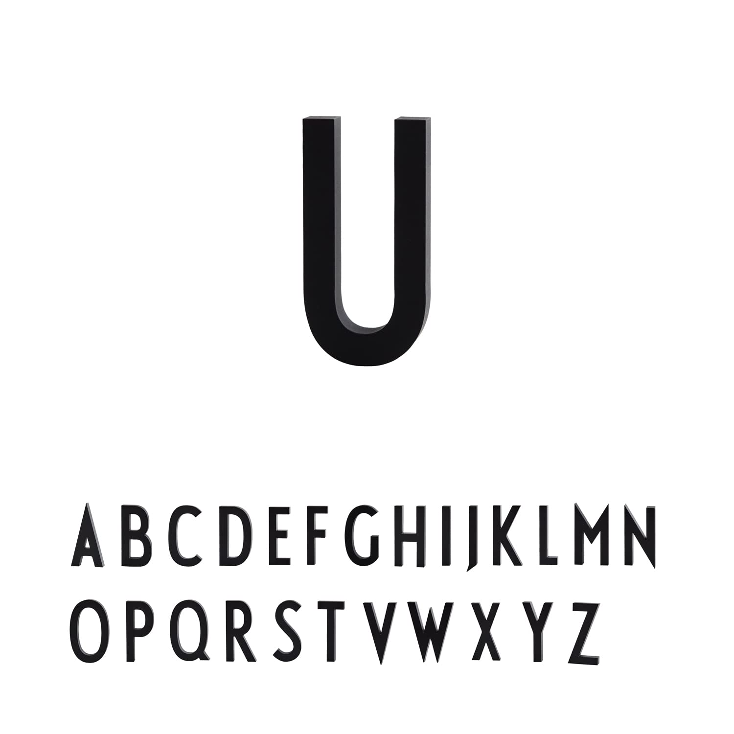 Design Letters House Numbers A-Z | Floating House Letters in Aluminium | Perfect for Wall Decor in Home & Office | Modern House Signs Mounted with Screws/Adhesive Tap | House Name for Street/Address