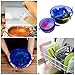 Zedona Reusable Silicone Food Storage Preservation Bags & Silicone Stretch Lids, Eco- Friendly Food Wraps & Covers, Airtight Zip Seal Food Saver Containers, Dishwasher & Refrigerator Safe, Sous Vide
