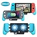Charging GripStand with Cooling Fan for Nintendo Switch/Switch Lite, Protective 6000mAh Battery Charger Support, Silent Double Cooling Fans, Quick Charging Cooling Controller with Kickstand (Blue)