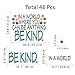 Be Kind Quotes Wall Decal, in a World Where You Can be Anything Inspirational Words Sticker, Colorful Dots Vinyl Lettering Wall Art Sticker for Classroom Kids Room Decor